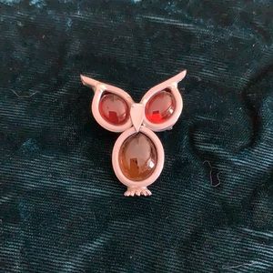 Vintage owl brooch